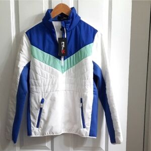 New Ralph Lauren RLX Womens Quilted 1/4 Zip Pullover Jacket